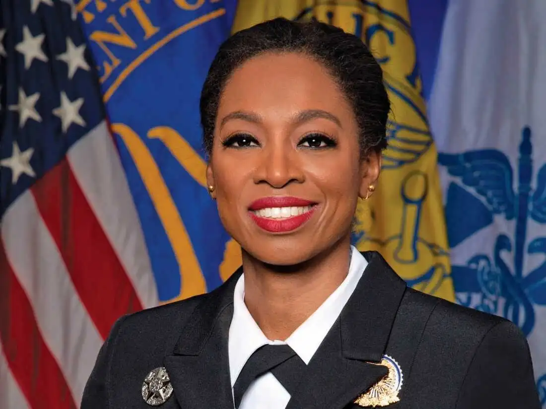 Dr. Erica Schwartz in official uniform, nominated as CDC Director by Donald Trump