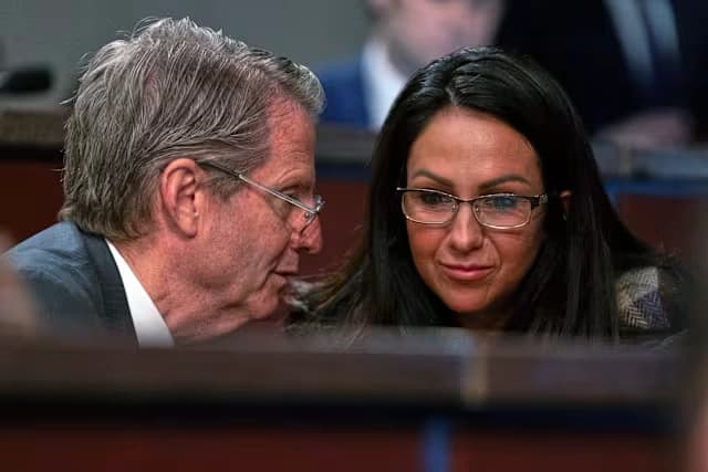 Rep. Lauren Boebert speaks to reporters outside the Capitol about the veto override.