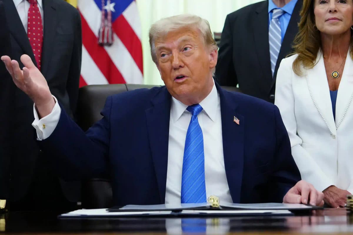 Trump discusses FISA Section 702 renewal amid Bill Pulte controversy.