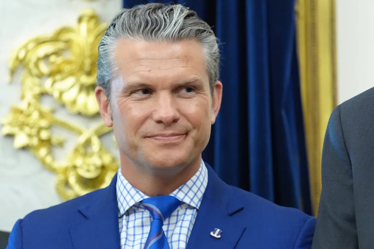 Defense Secretary Pete Hegseth during discussions on the Pentagon's $80 billion Iran war funding request before Congress