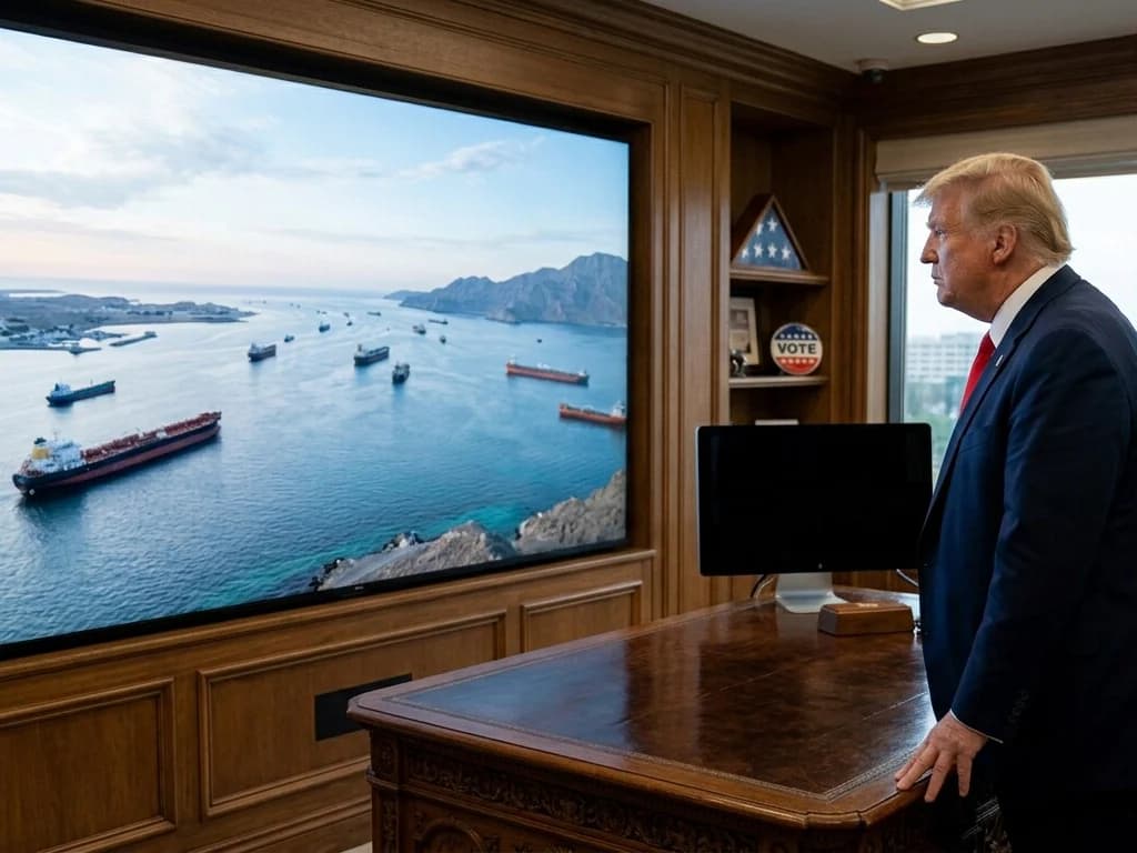 Donald Trump viewing oil tankers as US-Iran tensions impact global energy routes